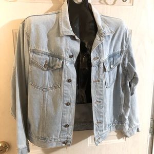 Ultra cool jeans jacket size M, Star metal buttons, 2 chest & 2 side pockets